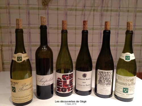 Les découvertes de Gégé du 7 mars 2018